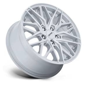 19X8.5 Petrol PE004 P3E MACHINED BRUSHED GLOSS SILVER 5X120