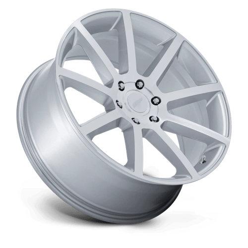 22X9.5 Petrol PE007 P6E GLOSS SILVER W/ MACHINED FACE 6X135