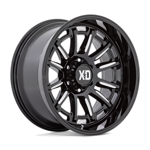 20X10 XD XD865 PHOENIX GLOSS BLACK MILLED 5X127