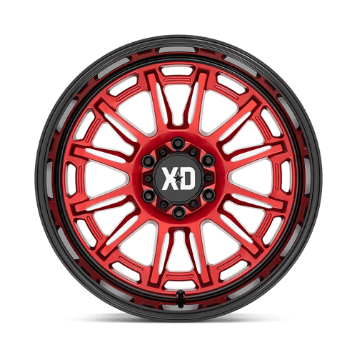 20X9 XD XD865 PHOENIX CANDY RED MILLED W/ BLACK LIP 6X135