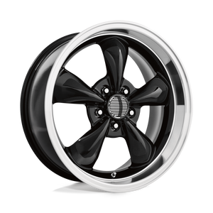 18X10 Performance Replicas PR106 GLOSS BLACK W/ MACHINED LIP 5X114.3