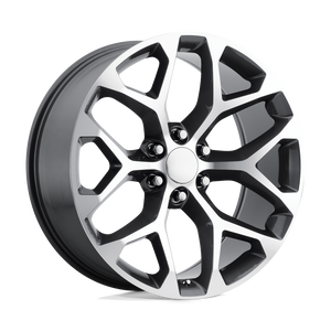 22X9 Performance Replicas PR176 GUNMETAL MACHINED 6X139.7