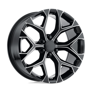 22X9 Performance Replicas PR176 GLOSS BLACK MILLED 6X139.7