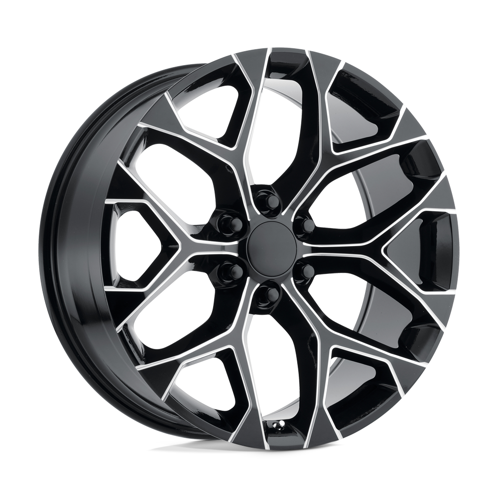 20" Performance Replicas PR176 GLOSS BLACK MILLED 6X139.7
