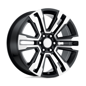 20" Performance Replicas PR182 GLOSS BLACK MACHINED 6X139.7