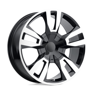 24X10 Performance Replicas PR188 GLOSS BLACK MACHINED 6X139.7