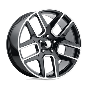 20" Performance Replicas PR192 GLOSS BLACK MACHINED 6X139.7
