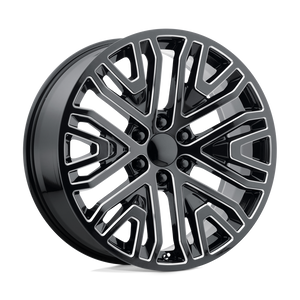 22X9 Performance Replicas PR197 GLOSS BLACK MILLED 6X139.7