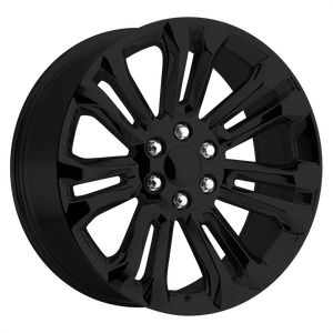 22" Performance Replicas PR205 GLOSS BLACK 6X139.7