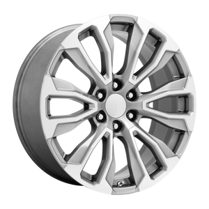 26" Performance Replicas PR211 SILVER MACHINED FACE 6X139.7