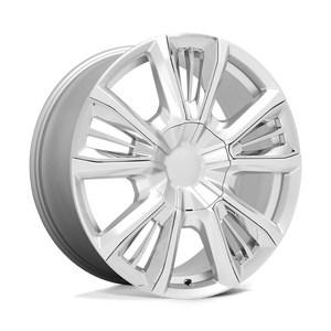22" Performance Replicas PR212 SILVER W/ CHROME ACCENTS 6X139.7