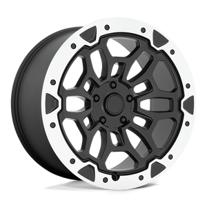 22" Performance Replicas PR215 MATTE BLACK MACHINED 6X139.7