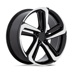 18" Performance Replicas PR216 GLOSS BLACK MACHINED 5X114.3