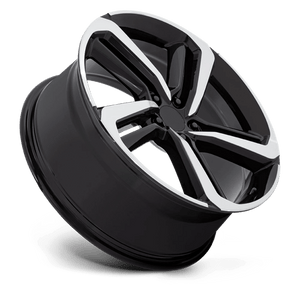 20X8.5 Performance Replicas PR216 GLOSS BLACK MACHINED 5X114.3