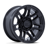 17X8 Pro Comp Alloys PA204 ROUGHNECK MATTE BLACK 6X120