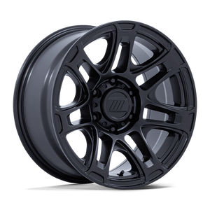 17X8 Pro Comp Alloys PA204 ROUGHNECK MATTE BLACK 5X114.3