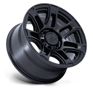 17X8 Pro Comp Alloys PA204 ROUGHNECK MATTE BLACK 6X135