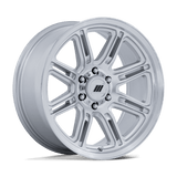 17X8 Pro Comp Alloys PA206 SNARE GLOSS SILVER W/ MACHINED FACE 8X170