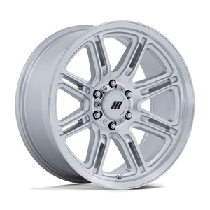 17X8 Pro Comp Alloys PA206 SNARE GLOSS SILVER W/ MACHINED FACE 8X170