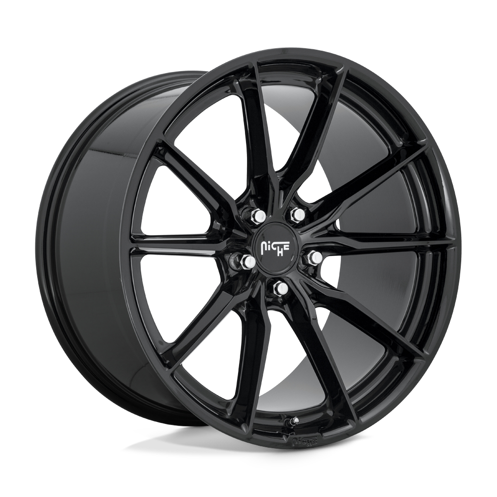 19X9.5 Niche 1PC M240 RAINIER GLOSS BLACK 5X112
