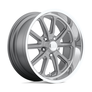 22X9 US Mag 1PC U111 RAMBLER TEXTURED GRAY W/ DC LIP 5X127