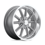 18X16 US Mag 1PC U720 TORQUE MATTE GUN METAL MACHINED 5X114.3