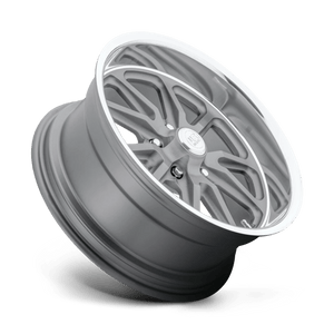 15X8 US Mag 1PC U111 RAMBLER TEXTURED GRAY W/ DC LIP 5X120.65