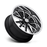 18X9.5 US Mag 1PC U117 RAMBLER GLOSS BLACK MILLED 5X127