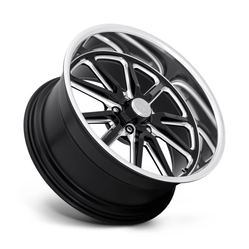 20X8 US Mag 1PC U117 RAMBLER GLOSS BLACK MILLED 5X120.65