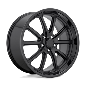 20X10 US Mag 1PC U123 RAMBLER GLOSS BLACK MATTE BLACK 5X120
