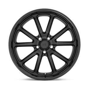 20X9.5 US Mag 1PC U123 RAMBLER GLOSS BLACK MATTE BLACK 5X127