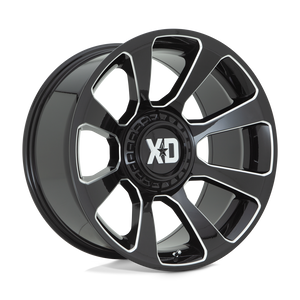 20X10 XD XD854 REACTOR GLOSS BLACK MILLED 5X139.7/5X150
