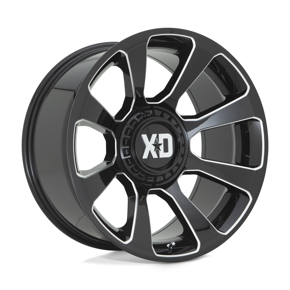 20X9 XD XD854 REACTOR GLOSS BLACK MILLED 6X135/6X139.7