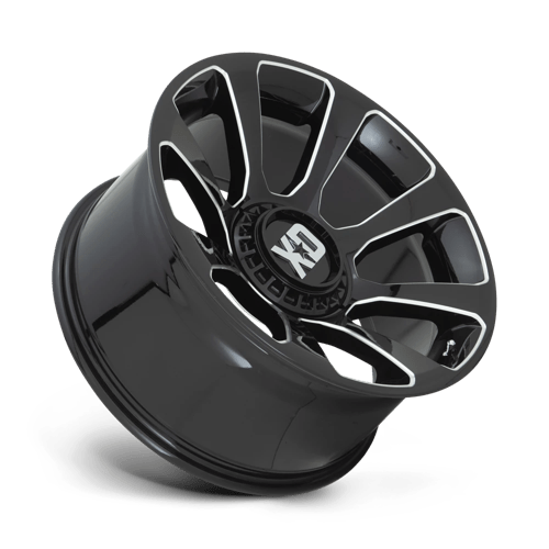 20X9 XD XD854 REACTOR GLOSS BLACK MILLED 5X139.7/5X150