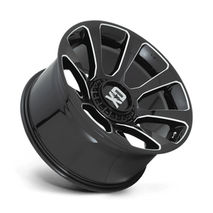 20X10 XD XD854 REACTOR GLOSS BLACK MILLED 5X127/5X139.7