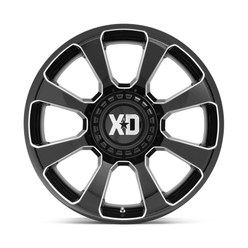 20X10 XD XD854 REACTOR GLOSS BLACK MILLED 5X139.7/5X150