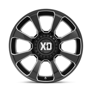 20X10 XD XD854 REACTOR GLOSS BLACK MILLED 5X139.7/5X150