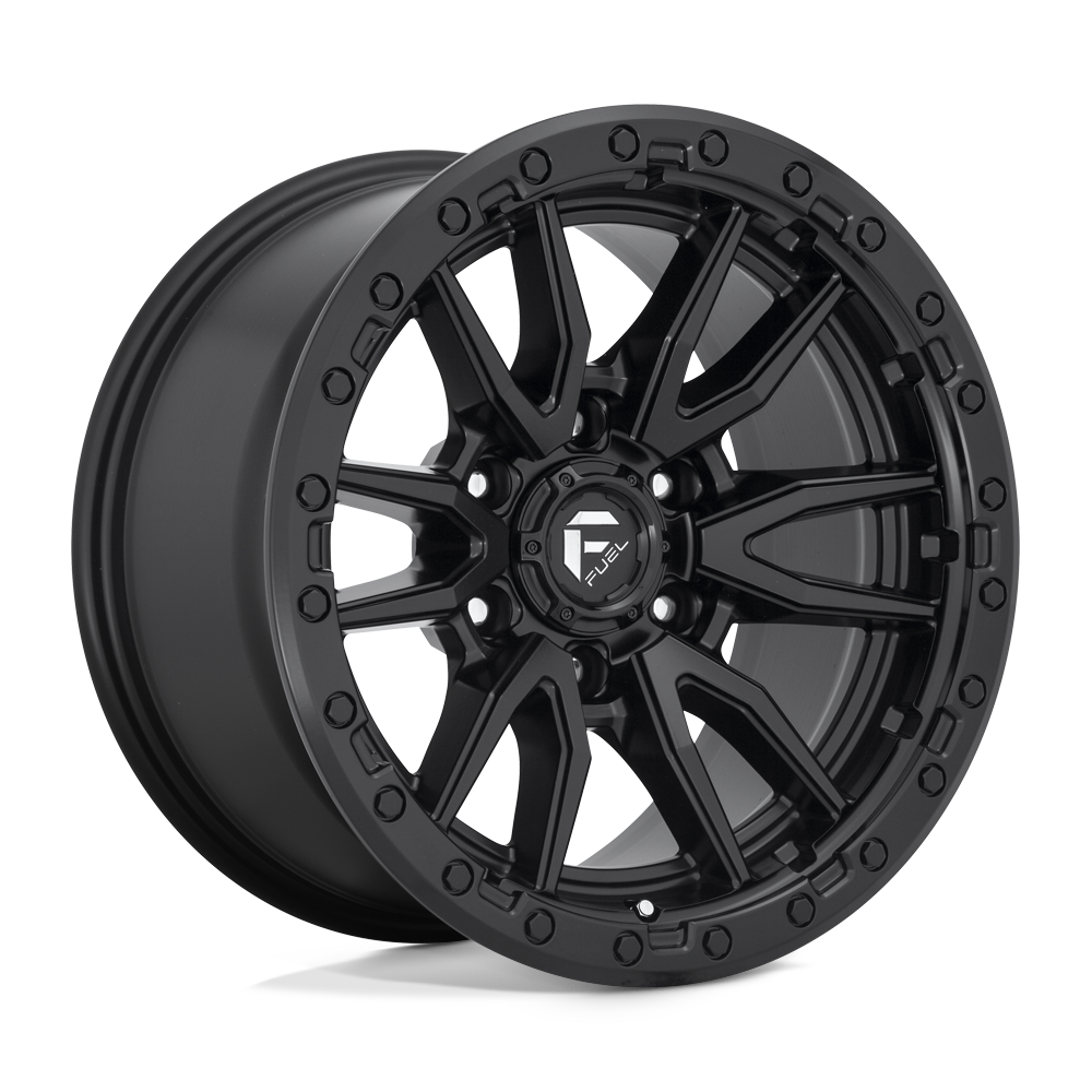 18X9 Fuel 1PC D679 REBEL RIMS - MATTE BLACK 6X135