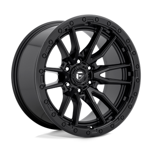 20X10 Fuel 1PC D679 REBEL RIMS -  MATTE BLACK 6X135