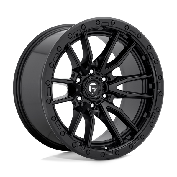 20X10 Fuel 1PC D679 REBEL RIMS -  MATTE BLACK 6X135