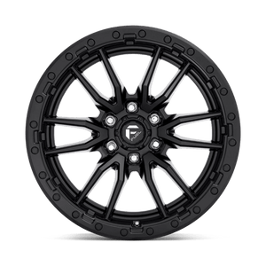 20X10 Fuel 1PC D679 REBEL RIMS -  MATTE BLACK 6X135