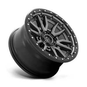 16X8 Fuel 1PC D680 REBEL RIMS - MATTE GUNMETAL BLACK BEAD RING 6X139.7