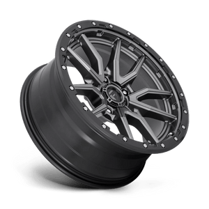 20X9 Fuel 1PC D680 REBEL RIMS - MATTE GUNMETAL BLACK BEAD RING 5X127