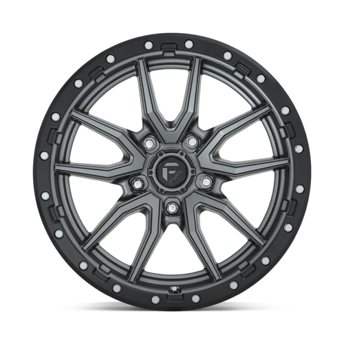 20X9 Fuel 1PC D680 REBEL RIMS - MATTE GUNMETAL BLACK BEAD RING 5X127