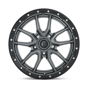 20X9 Fuel 1PC D680 REBEL RIMS - MATTE GUNMETAL BLACK BEAD RING 5X127