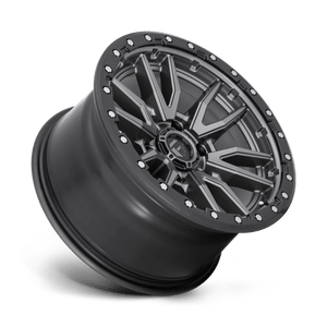 17X9 Fuel 1PC D680 REBEL RIMS - MATTE GUNMETAL BLACK BEAD RING 6X135