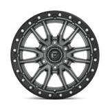 20X9 Fuel 1PC D680 REBEL RIMS - MATTE GUNMETAL BLACK BEAD RING 5X127