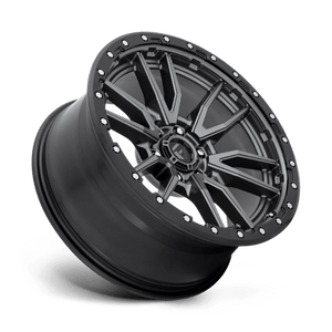 20X9 Fuel 1PC D680 REBEL RIMS - MATTE GUNMETAL BLACK BEAD RING 6X135
