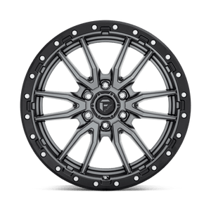 20X9 Fuel 1PC D680 REBEL RIMS - MATTE GUNMETAL BLACK BEAD RING 6X139.7