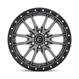 20X9 Fuel 1PC D680 REBEL RIMS - MATTE GUNMETAL BLACK BEAD RING 6X135